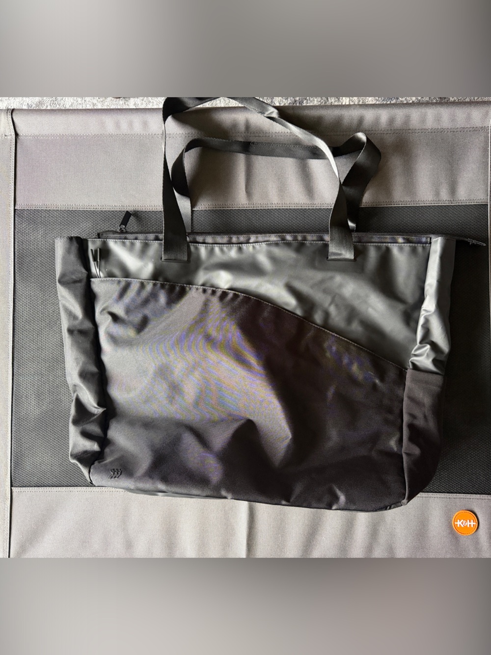 All in Motion Black Travel Tote Bag with Dual Straps and Shoe Compartment